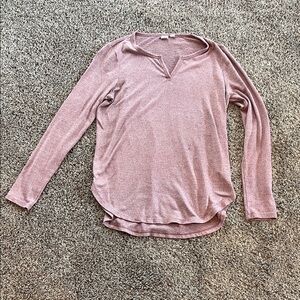 GAP Women's Mauve Long Sleeve Top